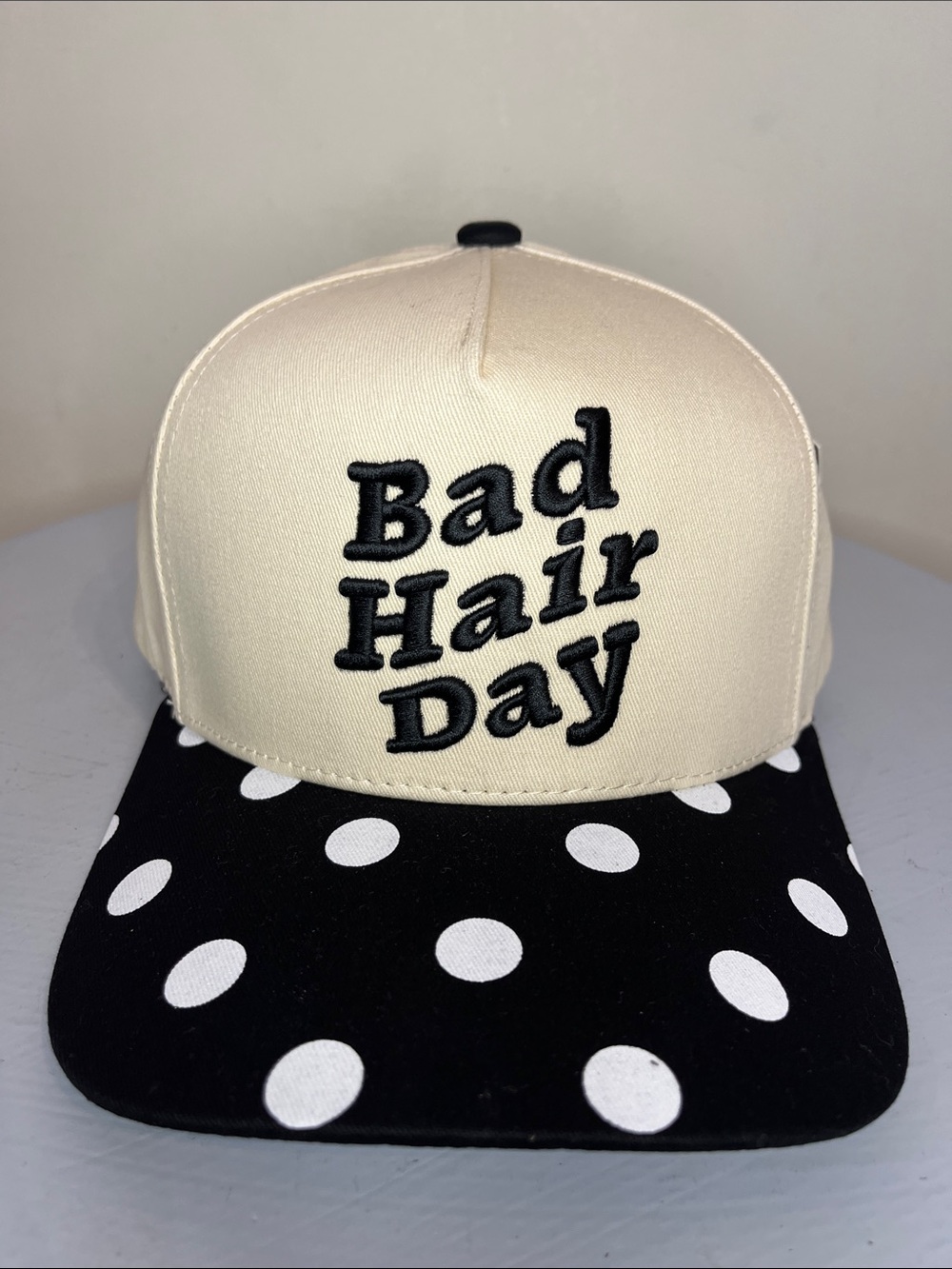 C.C 'Bad Hair Day' Polka Dot Cap NEW